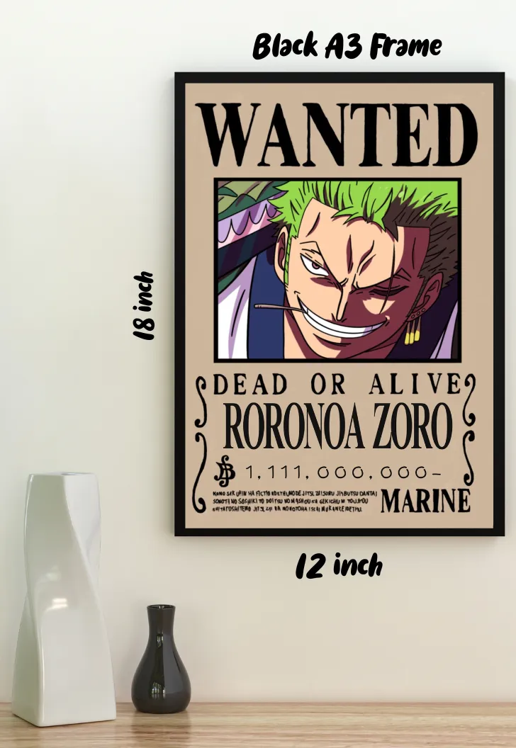 Zoro Wanted Poster