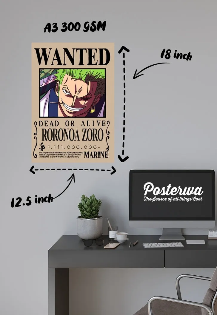 Zoro Wanted Poster